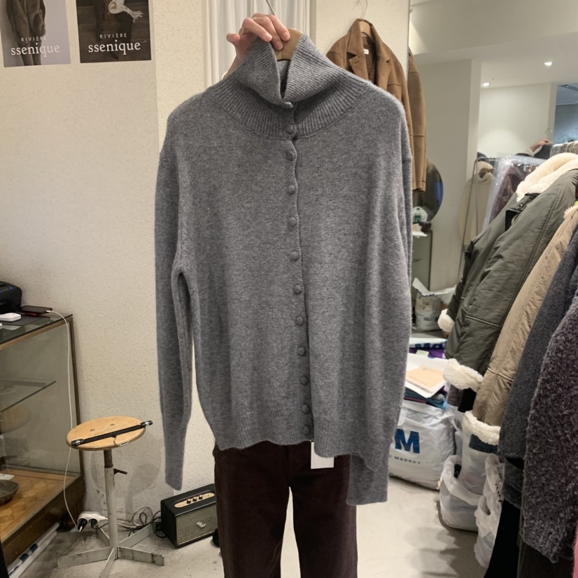 SSEMIENNE東大門㊣直郵女士新品熱賣25秋冬休閑時尚針織衫開衫SSENIQUE針織衫圖色3