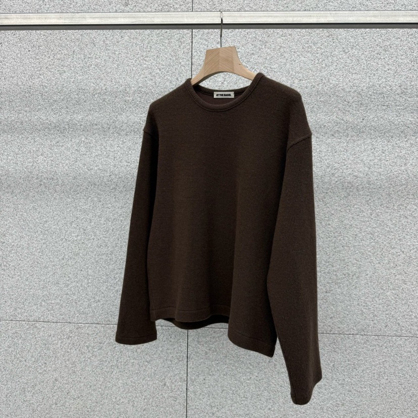 AT THE BAGEL東大門㊣代購女士新品休閑25秋冬熱賣針織衫AT THE BAGEL針織衫圖色1