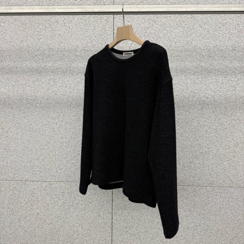 AT THE BAGEL東大門㊣代購女士新品休閑25秋冬熱賣針織衫AT THE BAGEL針織衫圖色2墨色