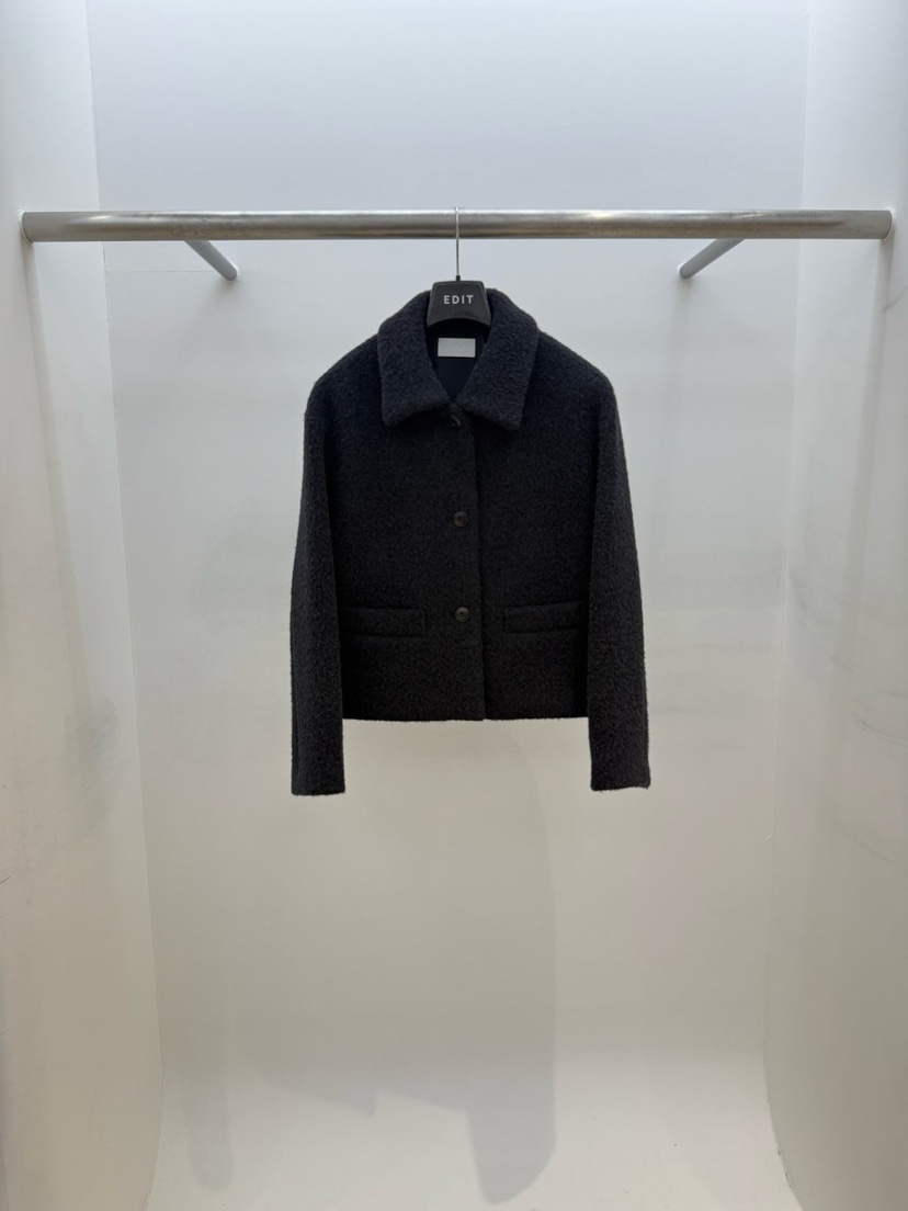 EDIT東大門㊣直郵女裝新品時尚職業熱賣人氣推薦25秋冬夾克EDIT夾克圖色2黑色