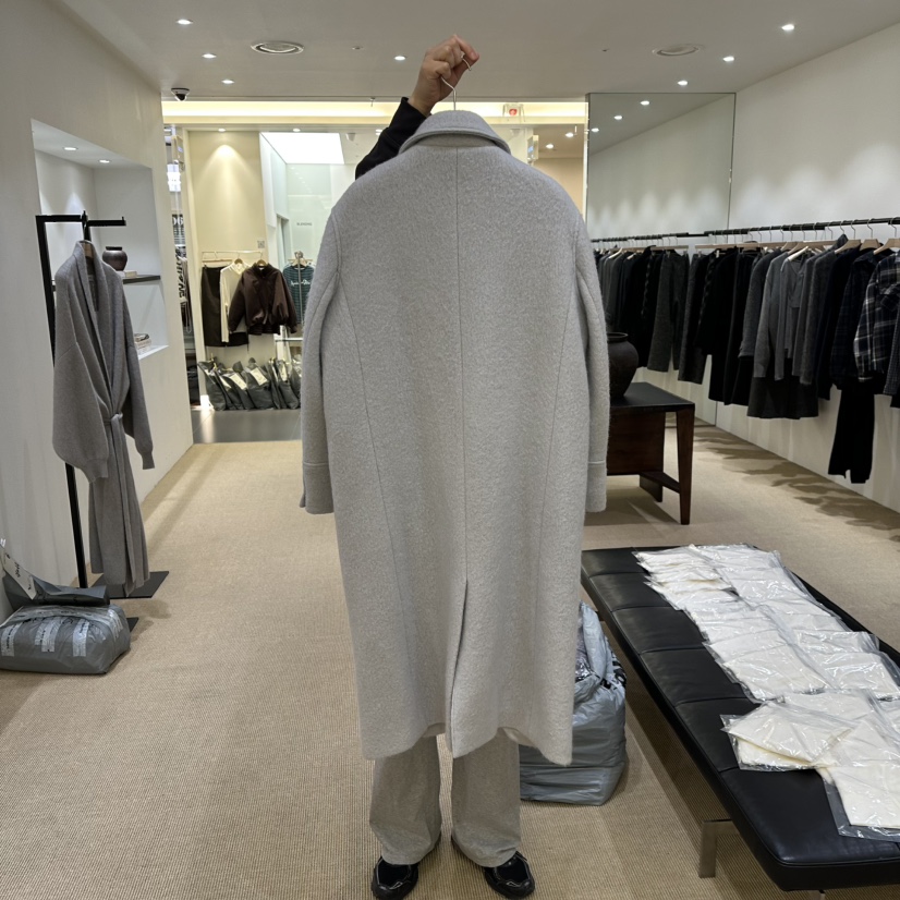 VEGETABLE東大門㊣實拍女士新款休閑25秋冬人氣熱賣中長款大衣VEGETABLE中長款大衣