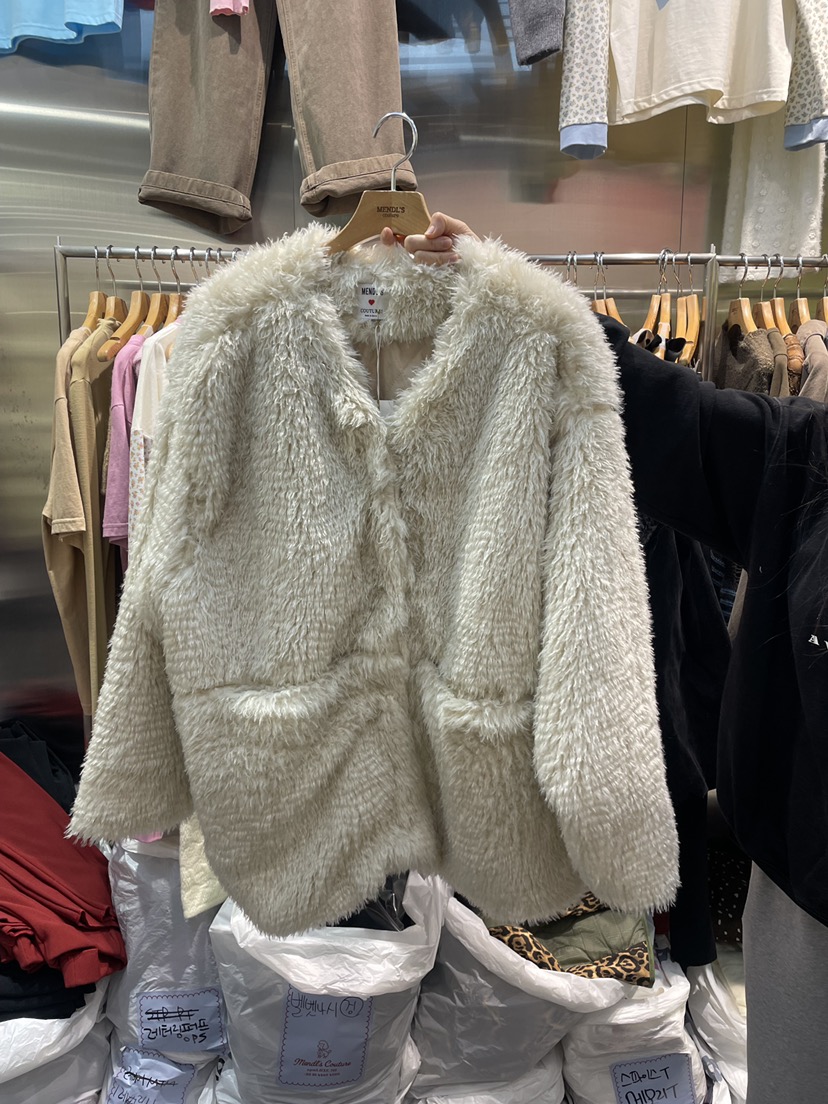 MENDL S東大門㊣直郵女裝新品時尚推薦人氣熱賣25秋冬短款大衣MENDL S短款大衣圖色1