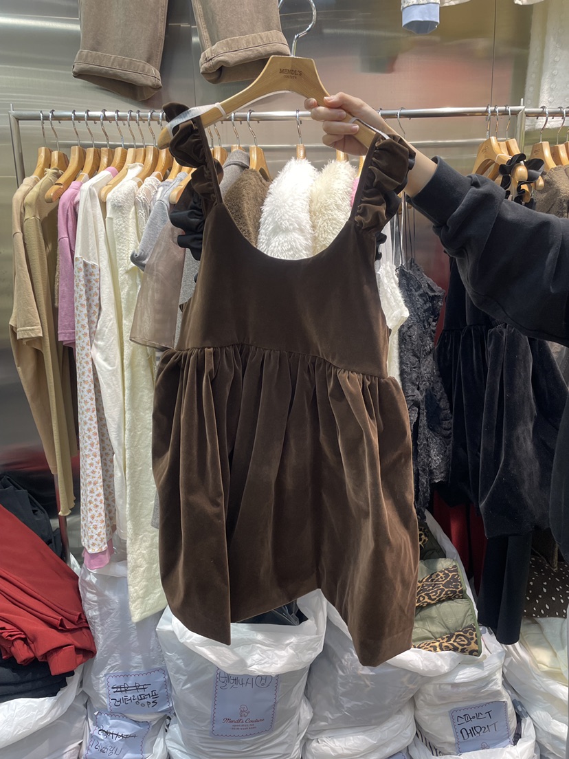 MENDL S東大門㊣直郵女裝新品人氣時尚職業休閑連衣裙絲絨MENDL S連衣裙圖色1