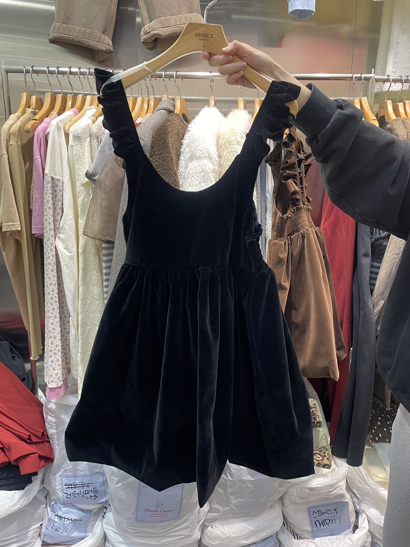 MENDL S東大門㊣直郵女裝新品人氣時尚職業休閑連衣裙絲絨MENDL S連衣裙圖色2