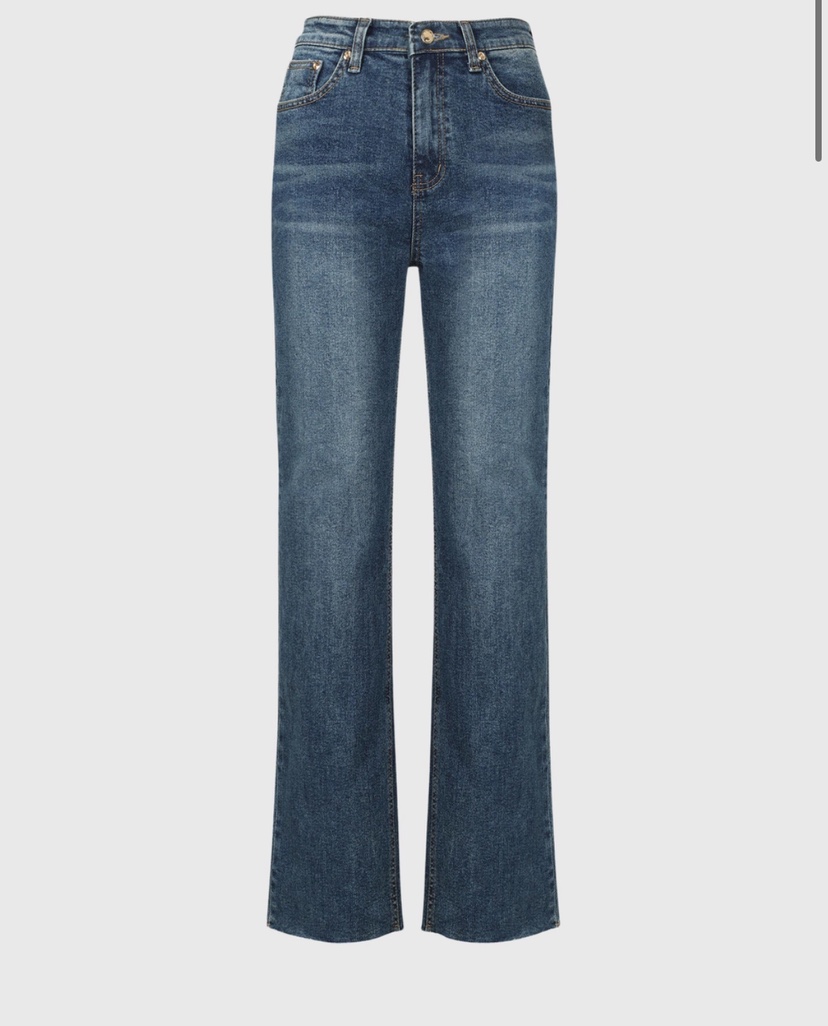 AWESOME-L東大門㊣代購女士新品熱賣25秋冬職業時尚牛仔褲AWESOME-L牛仔褲圖色1