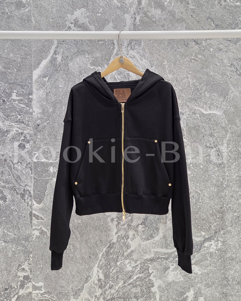 ROOKIE BUD東大門㊣直郵女士新款職業推薦熱賣夾克連帽拉鏈衫ROOKIE BUD-L夾克圖色1