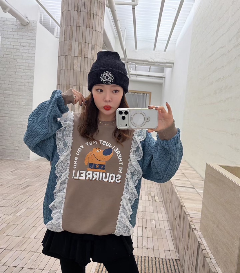 LOVABLE東大門㊣代購女士新款25秋冬休閑熱賣推薦人氣時尚衛衣LOVABLE衛衣