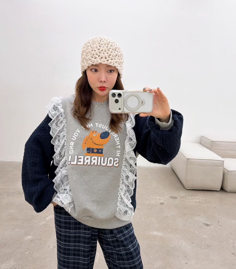 LOVABLE東大門㊣代購女士新款25秋冬休閑熱賣推薦人氣時尚衛衣LOVABLE衛衣