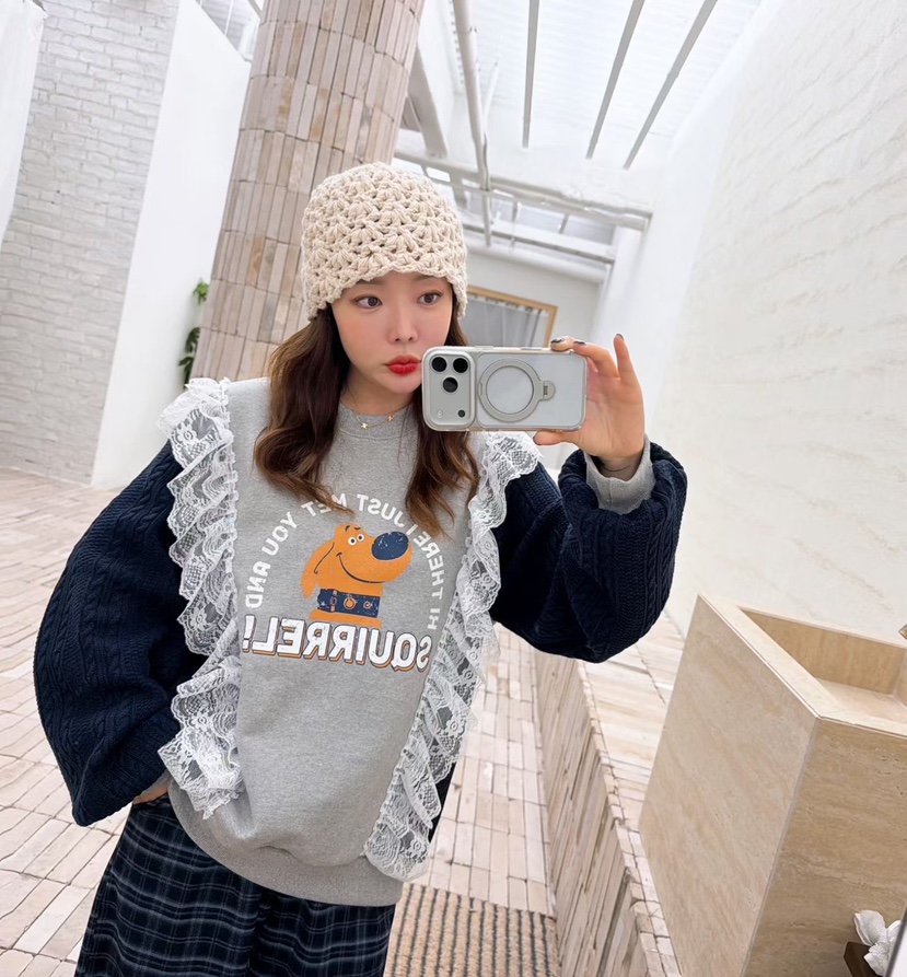 LOVABLE東大門㊣代購女士新款25秋冬休閑熱賣推薦人氣時尚衛衣LOVABLE衛衣