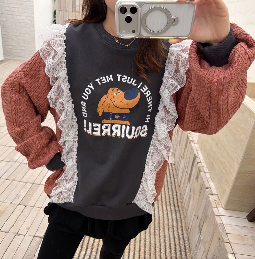 LOVABLE東大門㊣代購女士新款25秋冬休閑熱賣推薦人氣時尚衛衣LOVABLE衛衣