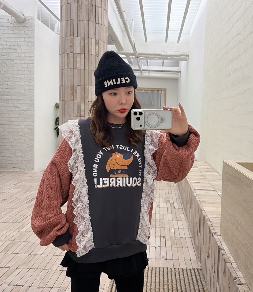 LOVABLE東大門㊣代購女士新款25秋冬休閑熱賣推薦人氣時尚衛衣LOVABLE衛衣