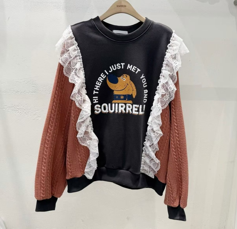 LOVABLE東大門㊣代購女士新款25秋冬休閑熱賣推薦人氣時尚衛衣LOVABLE衛衣圖色3