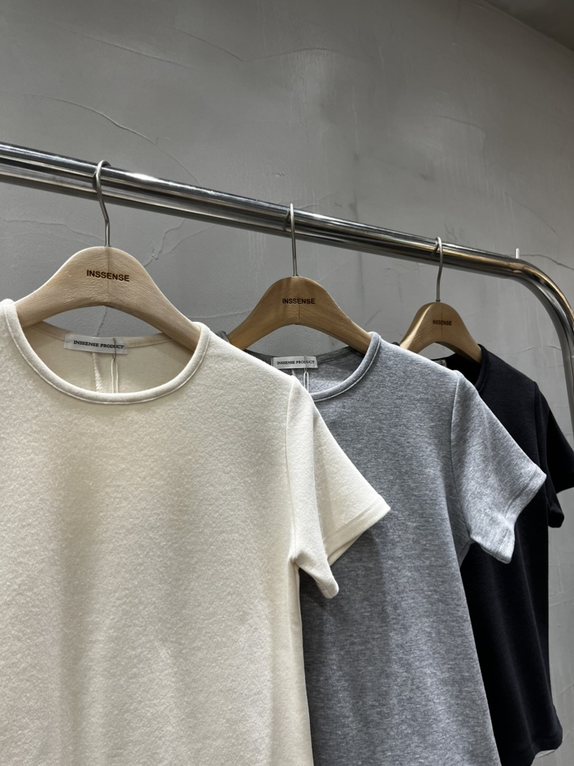 INSSENSE-A韓國直郵㊣女裝新品人氣推薦職業25秋冬休閑T恤絨INSSENSE-AT恤