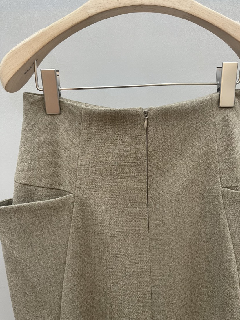 PLUS HONG-P韓國直郵㊣女裝新品人氣熱賣25秋冬職業長裙羊毛LORA FAMILY/PLUS HONG長裙