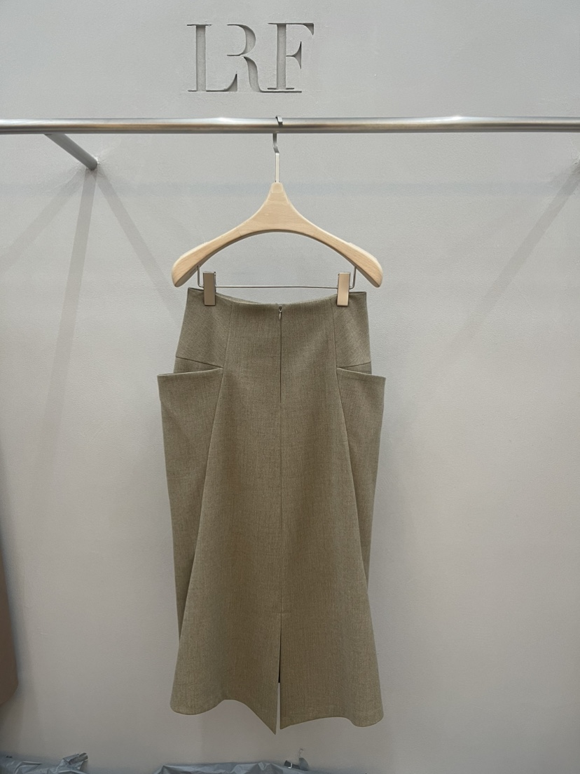 PLUS HONG-P韓國直郵㊣女裝新品人氣熱賣25秋冬職業長裙羊毛LORA FAMILY/PLUS HONG長裙