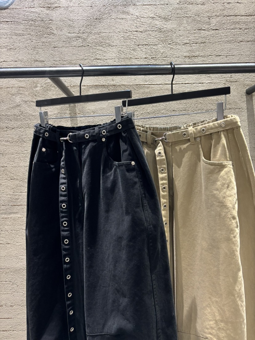 SUGAR CASE韓國代購㊣女裝新款人氣休閑熱賣休閑褲含腰帶鏤空SUGAR CASE休閑褲