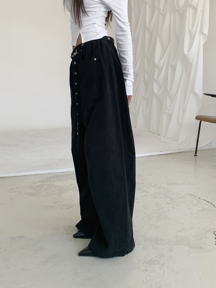 SUGAR CASE韓國代購㊣女裝新款人氣休閑熱賣休閑褲含腰帶鏤空SUGAR CASE休閑褲