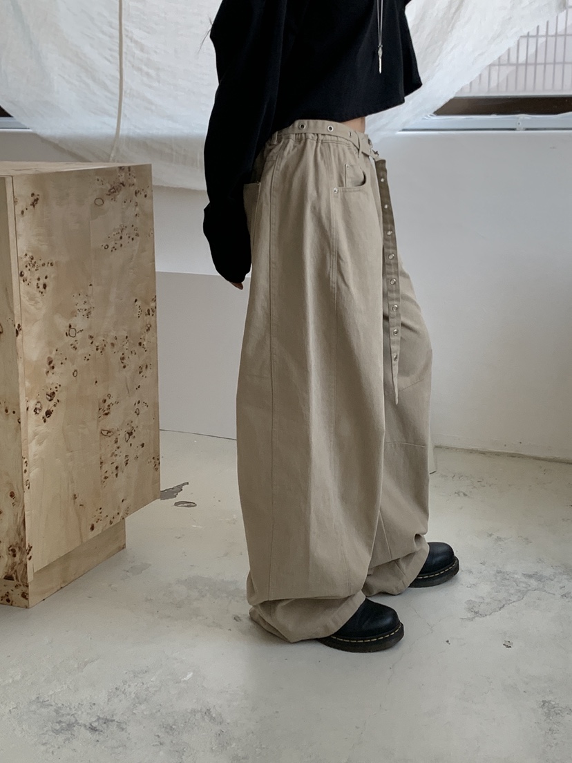 SUGAR CASE韓國代購㊣女裝新款人氣休閑熱賣休閑褲含腰帶鏤空SUGAR CASE休閑褲