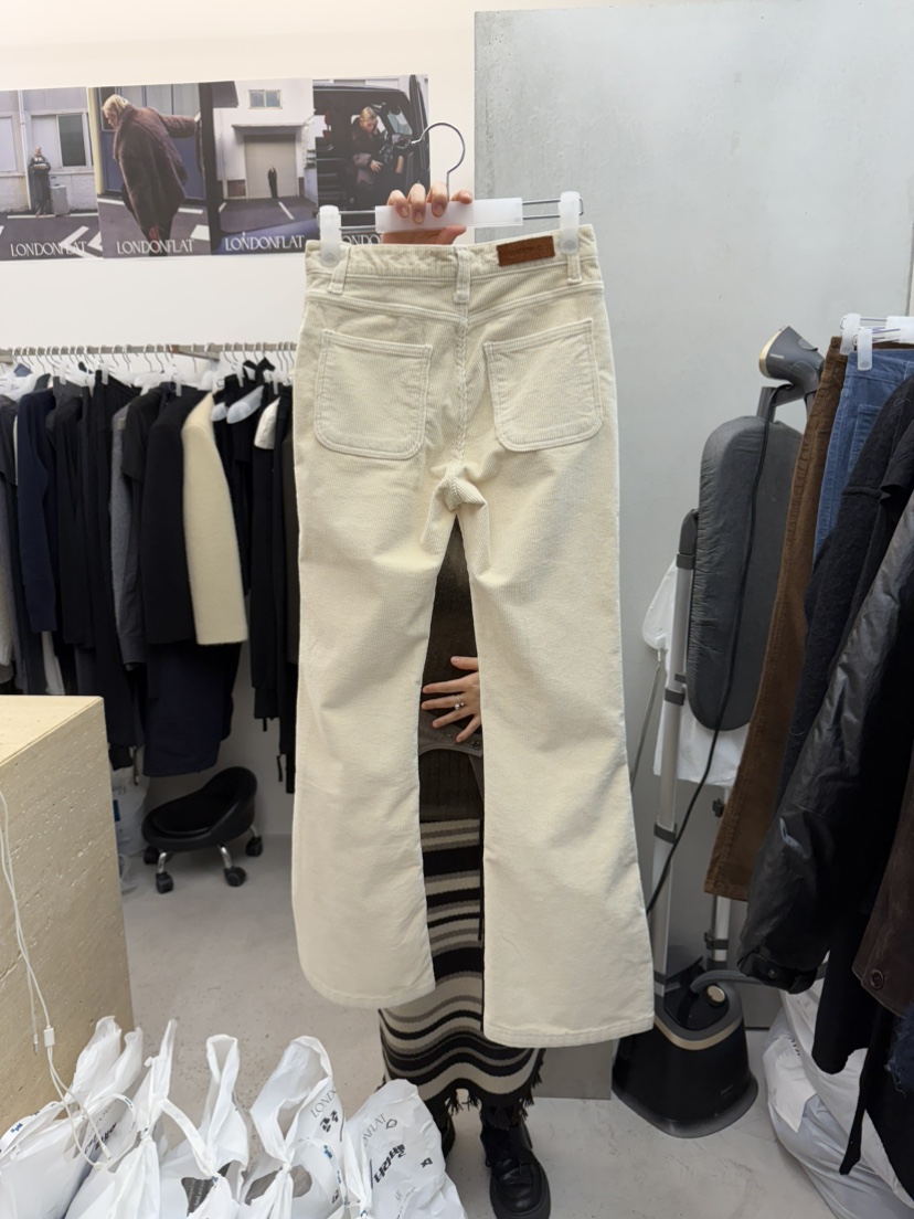 LONDON FLAT東大門㊣實拍女士新款推薦職業休閑休閑褲口袋LONDON FLAT休閑褲