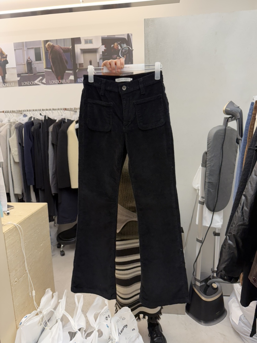 LONDON FLAT東大門㊣實拍女士新款推薦職業休閑休閑褲口袋LONDON FLAT休閑褲圖色4