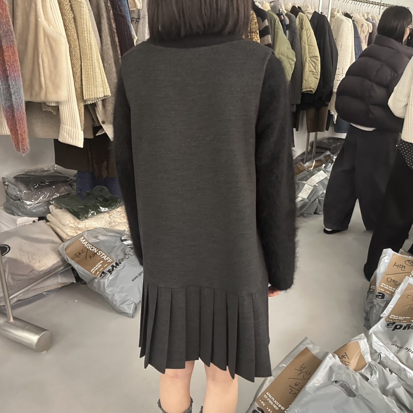 DOUBLE STANDARD/LE SMOKING/MAISONSTAFF韓國直郵㊣女裝新品25秋冬連衣裙不含內搭MAISONSTAFF連衣裙