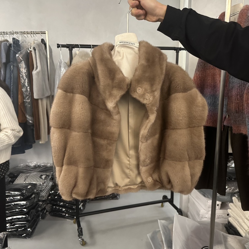 DOUBLE STANDARD/LE SMOKING/MAISONSTAFF東大門㊣代購女裝新款人氣馬甲貂皮MAISONSTAFF馬甲圖色2