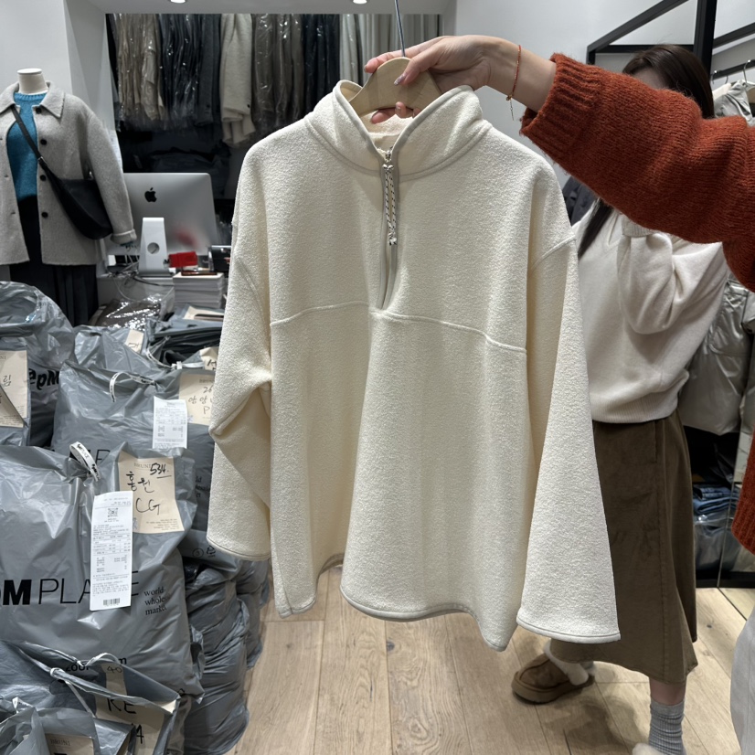 BRUNI/RICOTTA韓國直郵㊣女士新款推薦職業25秋冬衛衣拉鏈BRUNI/RICOTTA衛衣圖色1