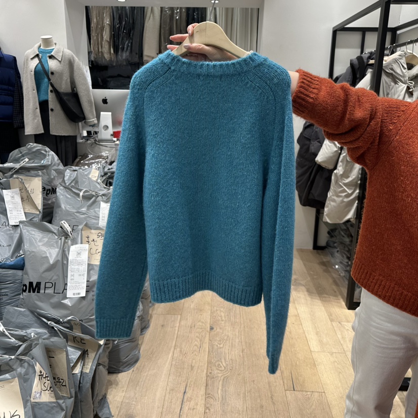 BRUNI/RICOTTA東大門㊣實拍女裝新款休閑職業人氣毛衣羊駝BRUNI/RICOTTA毛衣