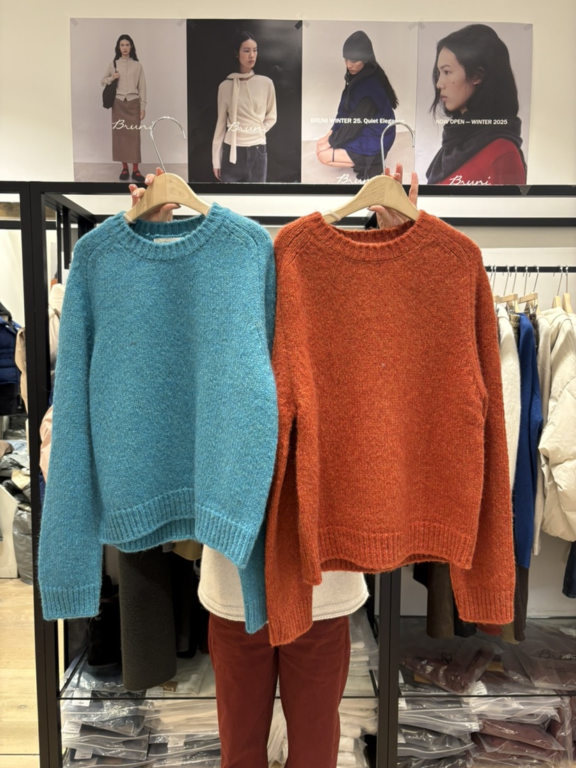 BRUNI/RICOTTA東大門㊣實拍女裝新款休閑職業人氣毛衣羊駝BRUNI/RICOTTA毛衣