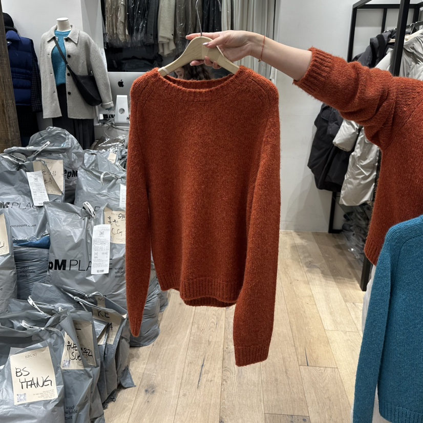 BRUNI/RICOTTA東大門㊣實拍女裝新款休閑職業人氣毛衣羊駝BRUNI/RICOTTA毛衣圖色1