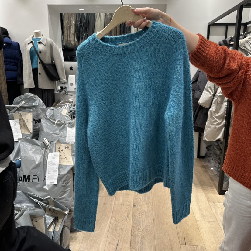 BRUNI/RICOTTA東大門㊣實拍女裝新款休閑職業人氣毛衣羊駝BRUNI/RICOTTA毛衣圖色2