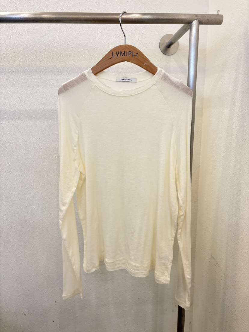 LUMIPLE韓國直郵㊣女裝新品25秋冬推薦休閑熱賣職業長袖T恤LUMIPLE長袖T恤圖色1