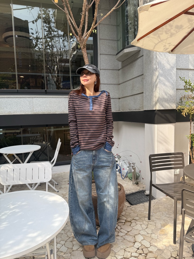 LUMIPLE東大門㊣代購女裝新品休閑職業人氣25秋冬熱賣長袖T恤LUMIPLE長袖T恤