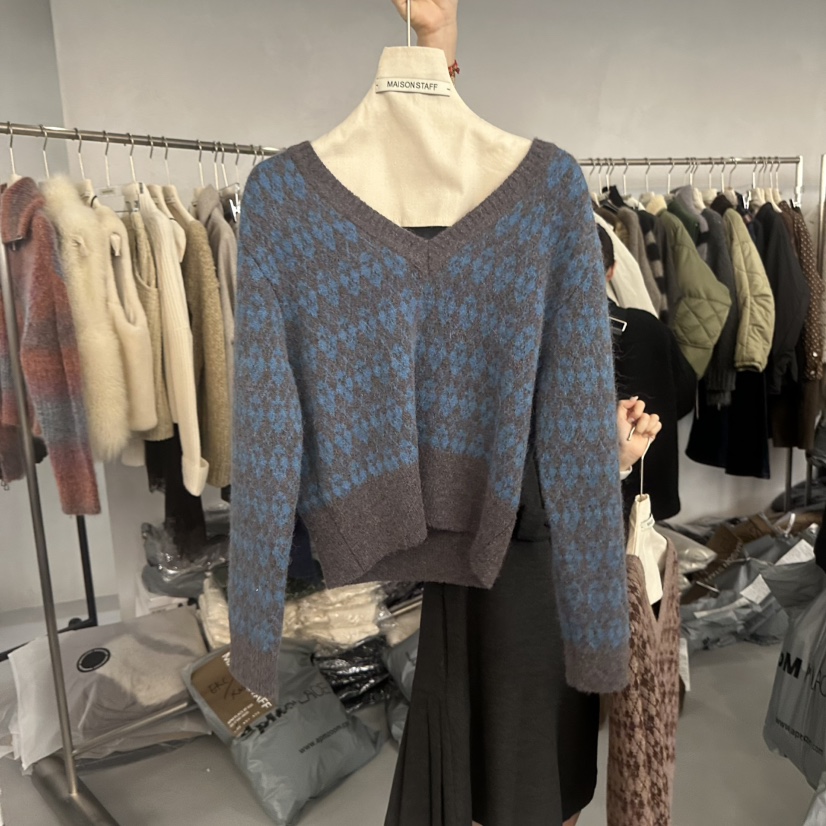 DOUBLE STANDARD/LE SMOKING/MAISONSTAFF韓國代購㊣女裝新品休閑針織衫MAISONSTAFF針織衫圖色1