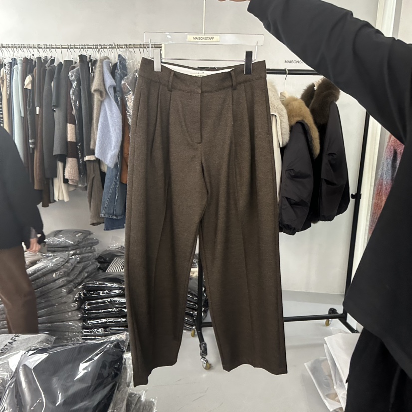DOUBLE STANDARD/LE SMOKING/MAISONSTAFF東大門㊣代購女裝新款推薦休閑褲MAISONSTAFF休閑褲圖色1
