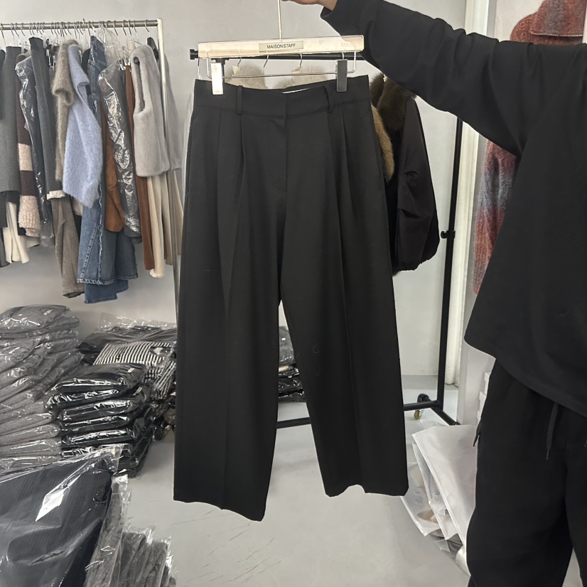 DOUBLE STANDARD/LE SMOKING/MAISONSTAFF東大門㊣代購女裝新款推薦休閑褲MAISONSTAFF休閑褲圖色2