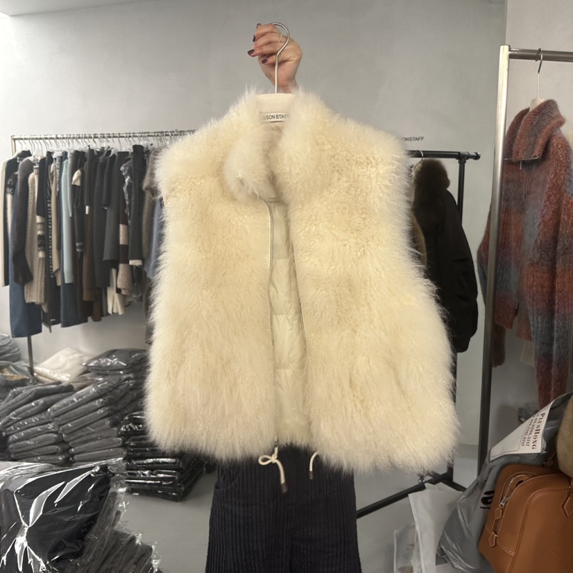 DOUBLE STANDARD/LE SMOKING/MAISONSTAFF東大門㊣代購女裝新品時尚馬甲填充MAISONSTAFF馬甲圖色1