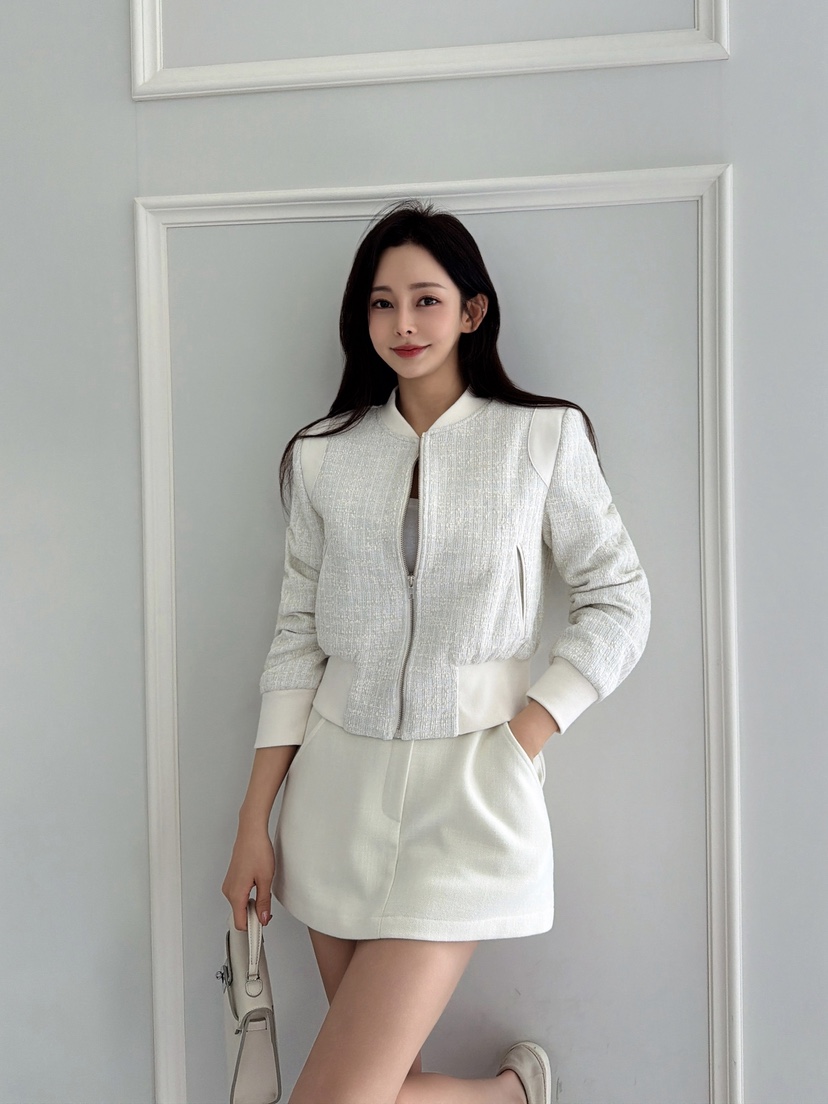 CLOTH東大門㊣實拍女士新款人氣熱賣25秋冬時尚推薦夾克粗花呢CLOTH夾克