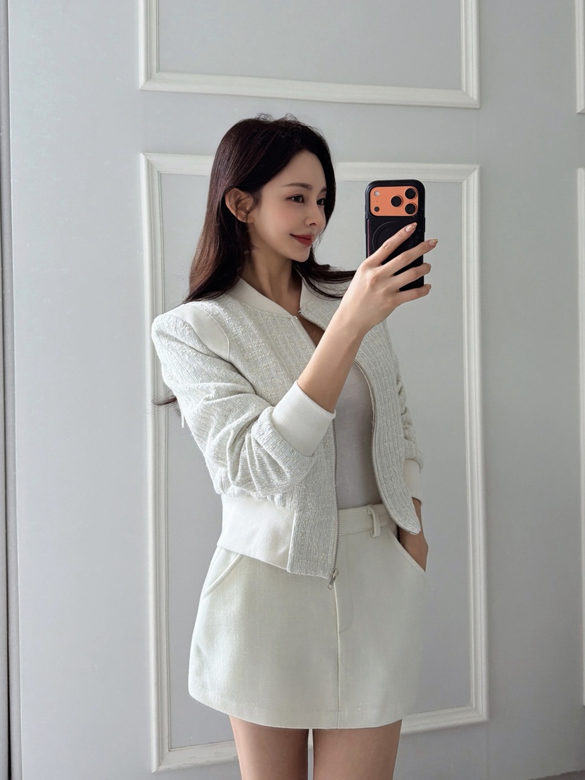 CLOTH東大門㊣實拍女士新款人氣熱賣25秋冬時尚推薦夾克粗花呢CLOTH夾克