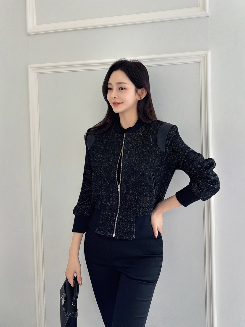 CLOTH東大門㊣實拍女士新款人氣熱賣25秋冬時尚推薦夾克粗花呢CLOTH夾克