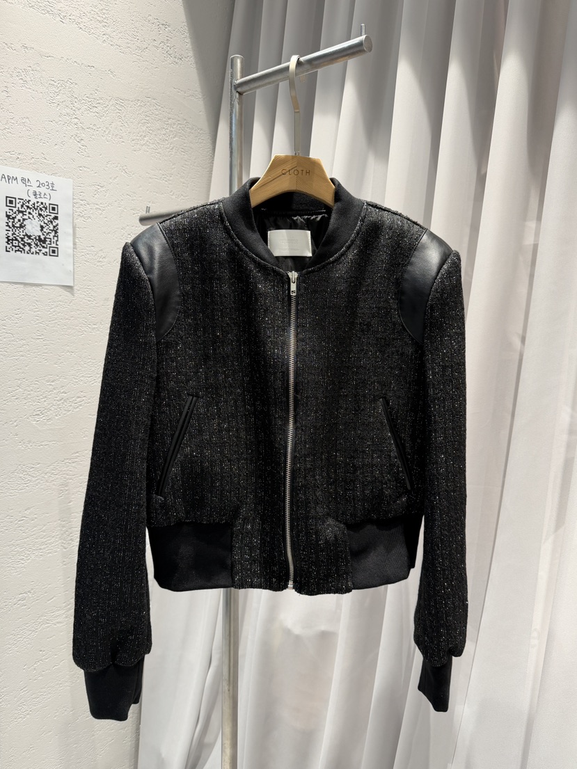 CLOTH東大門㊣實拍女士新款人氣熱賣25秋冬時尚推薦夾克粗花呢CLOTH夾克圖色2