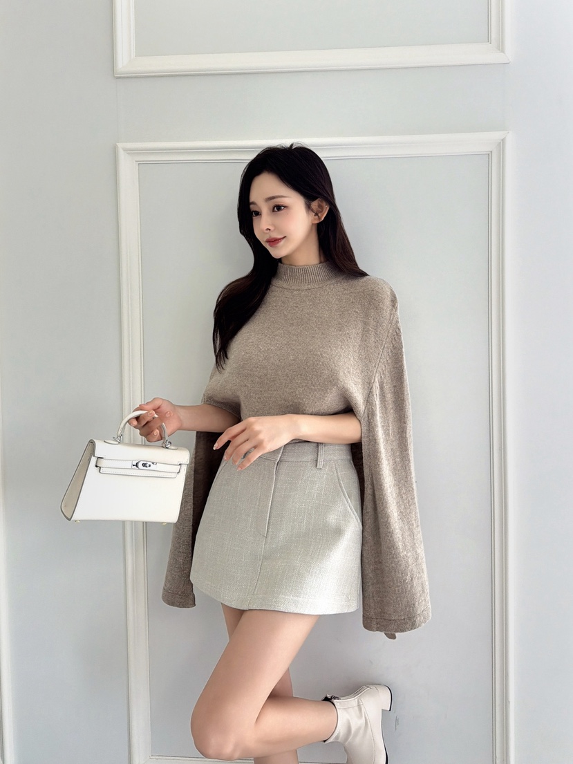 CLOTH東大門㊣實拍女士新品休閑熱賣推薦職業25秋冬裙褲羊毛CLOTH裙褲