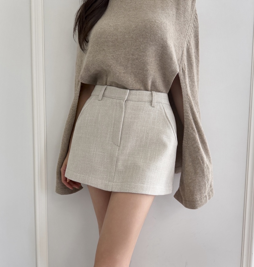 CLOTH東大門㊣實拍女士新品休閑熱賣推薦職業25秋冬裙褲羊毛CLOTH裙褲圖色1