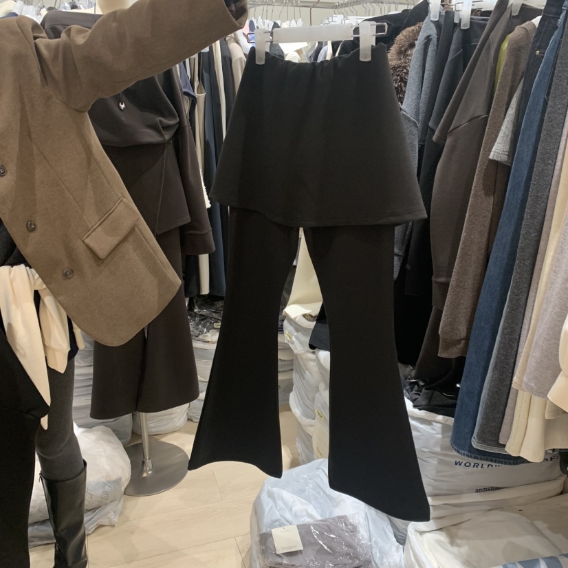 LOVE SOME東大門㊣代購女士新品人氣熱賣職業時尚裙褲加絨LOVE SOME裙褲