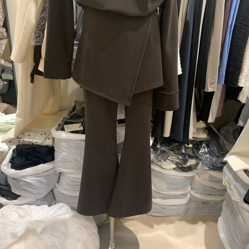 LOVE SOME東大門㊣代購女士新品人氣熱賣職業時尚裙褲加絨LOVE SOME裙褲圖色1