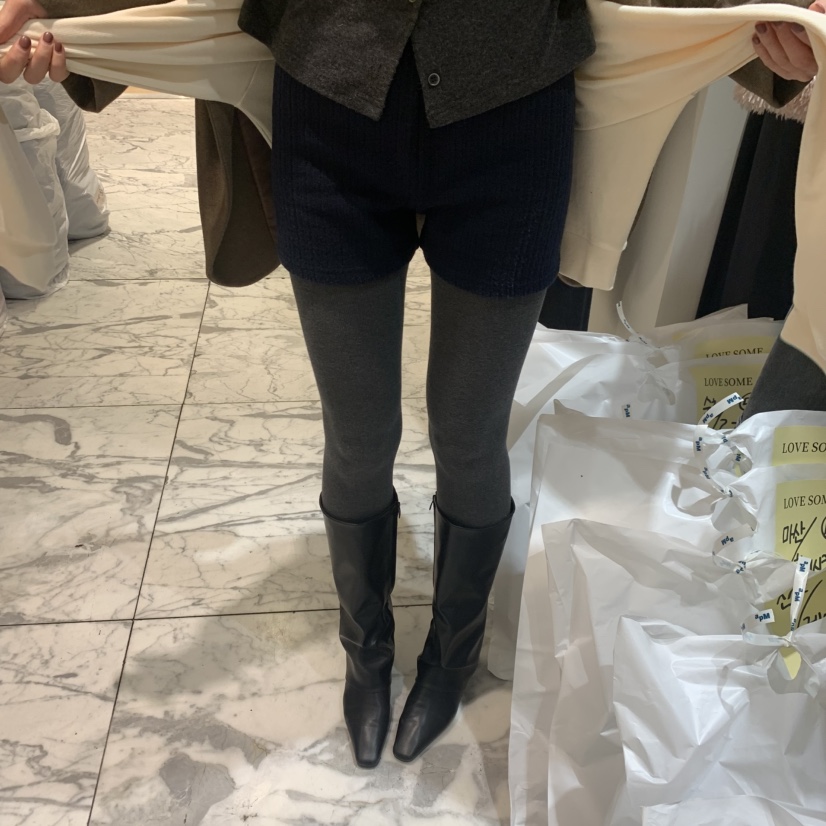 LOVE SOME韓國直郵㊣女裝新款25秋冬熱賣推薦人氣短褲抓絨LOVE SOME短褲圖色2