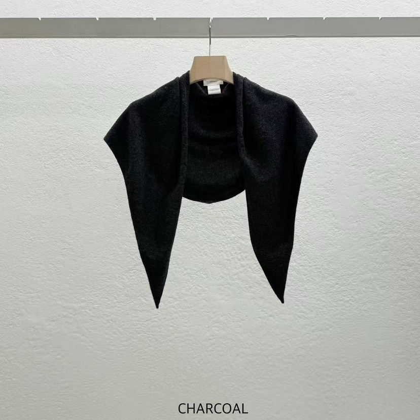 STATEMENT韓國代購㊣女士新品25秋冬時尚人氣休閑圍巾披肩圍巾STATEMENT圍巾/披肩圖色3木炭色