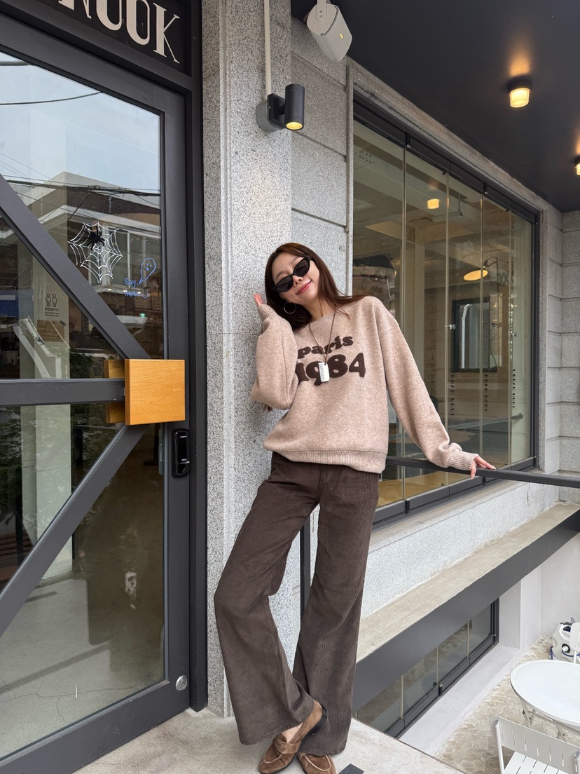 LUMIPLE東大門㊣實拍女士新款休閑職業推薦時尚25秋冬衛衣加絨LUMIPLE衛衣