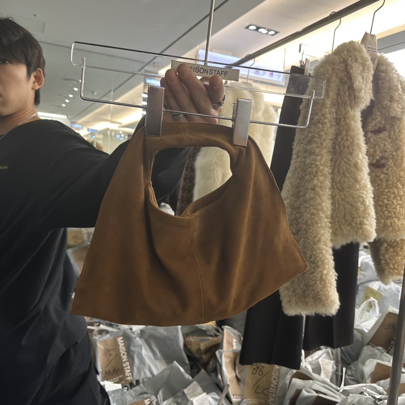 DOUBLE STANDARD/LE SMOKING/MAISONSTAFF東大門㊣代購女士新品休閑單肩斜跨包MAISONSTAFF單肩/斜跨包圖色1