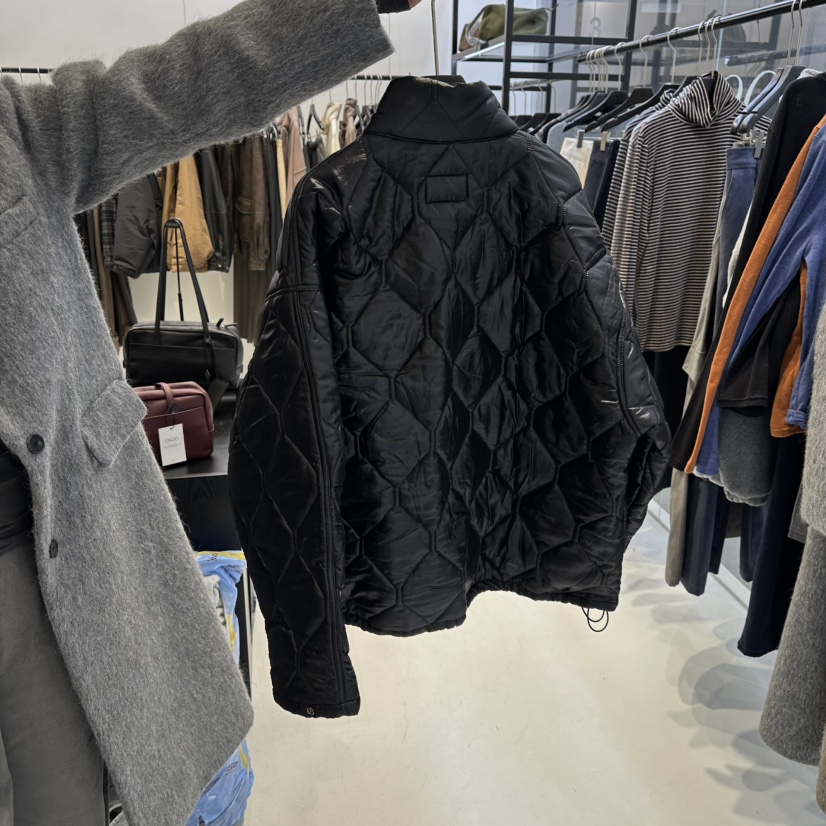 OSOO東大門㊣實拍女裝新款時尚人氣熱賣職業25秋冬短款棉服絎縫OSOO短款棉服